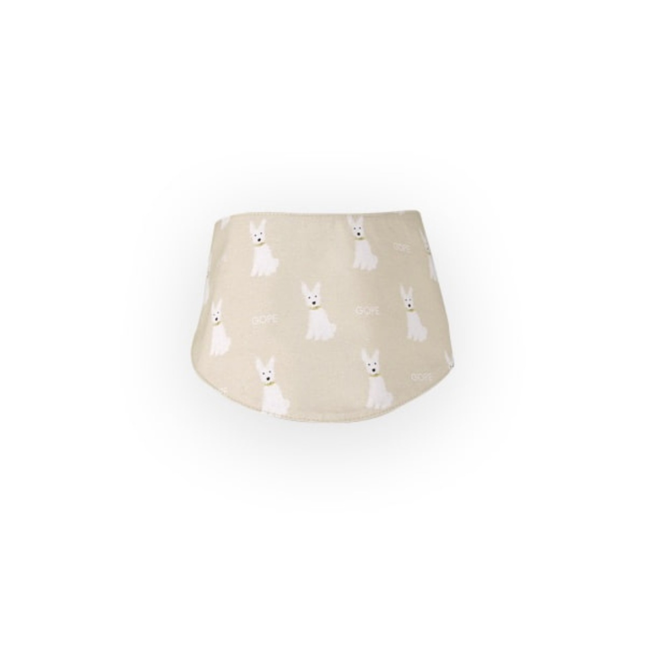 【予約】[ GOPE ] Picture Dog Bandana｜WHITE × BEIGE - 7