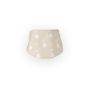 【予約】[ GOPE ] Picture Dog Bandana｜WHITE × BEIGE
