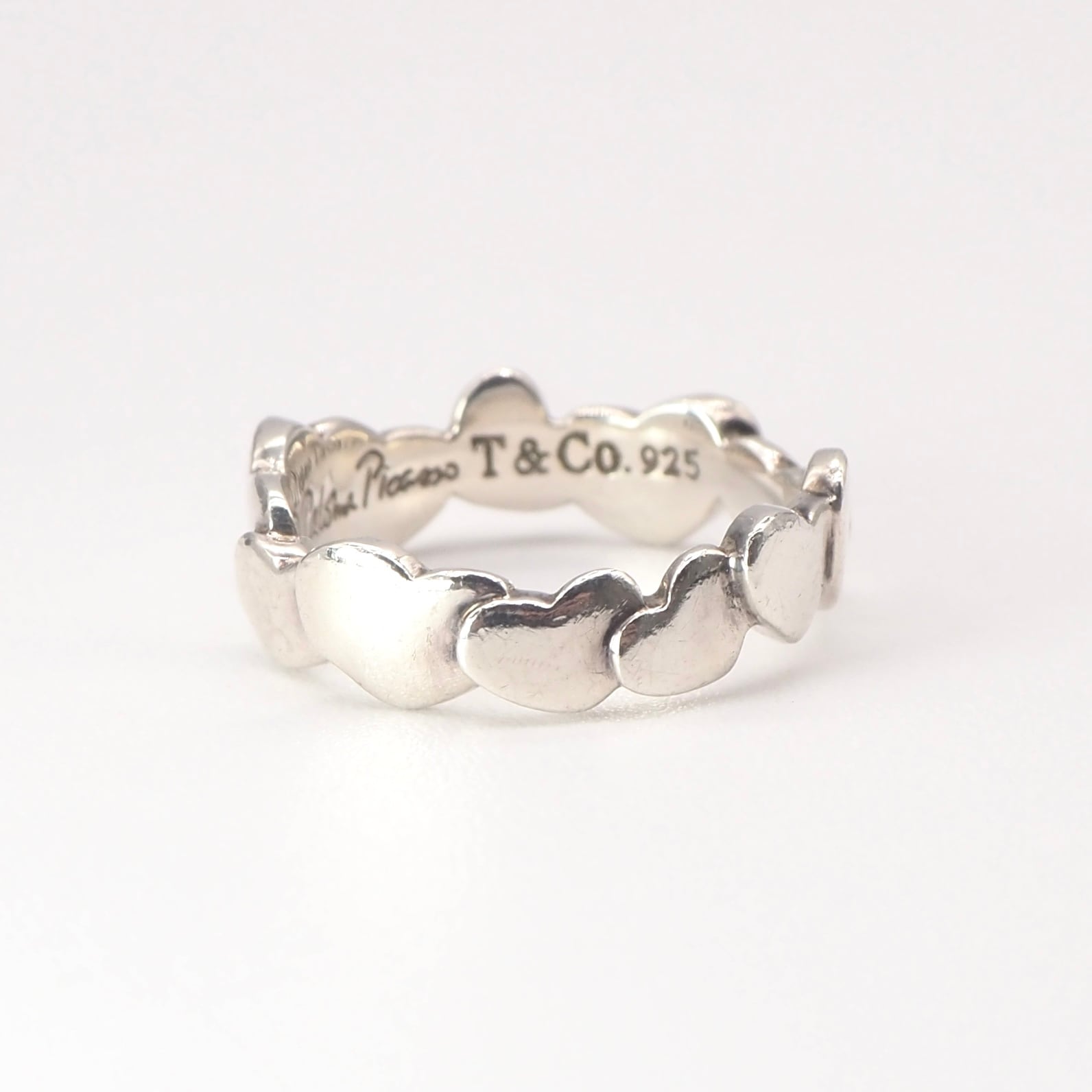 【美品】ティファニー　パロマピカソ ハートリング　9号　TIFFANY&Co.⭐︎ TIFFANY&Co.（ティファニー） 9号 リング・指輪 トリプル ラビング