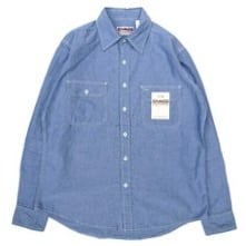 CAMCO (カムコ) WORK L/S CHAMBRAY ブルー