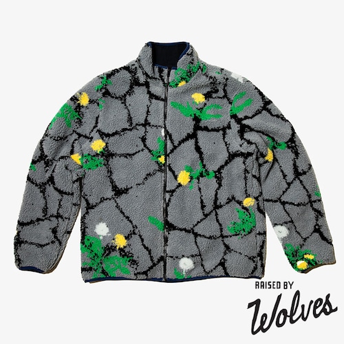 【RAISED BY WOLVES/レイズドバイウルブス】DMA REVERSIBLE FLEECE JACKET ジャケット / BLACK 14327