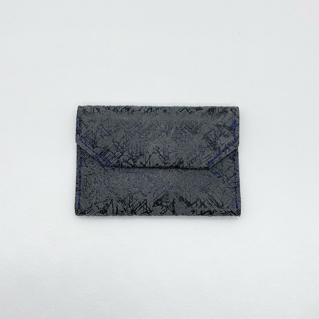 -Etching- Leather card case【carmine】