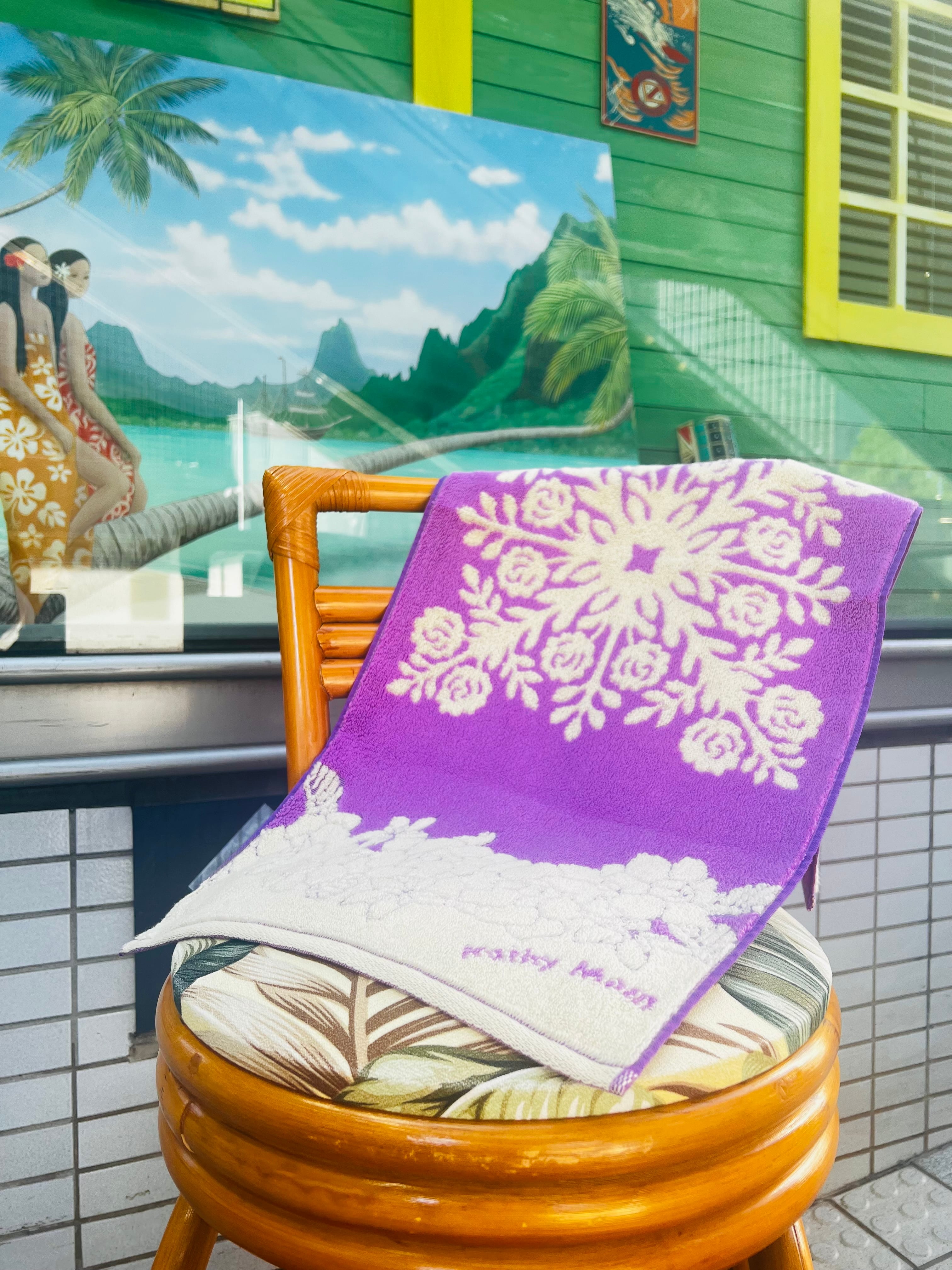 【キャシーマム】フェイスタオル プアナニシリーズ ロケラニパープル