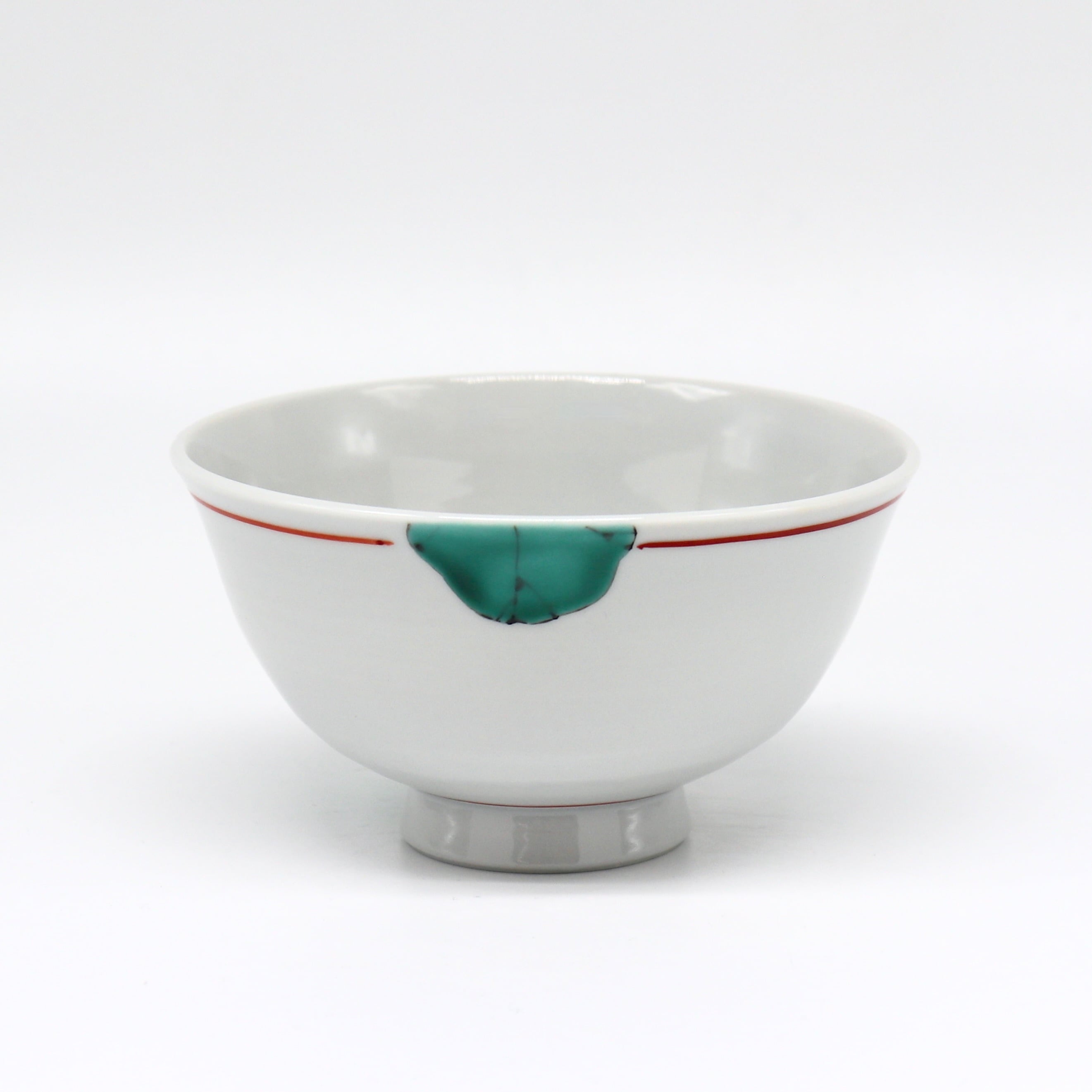 九谷焼 大志窯】色絵花鳥 飯碗 〜蓮に翡翠〜 | 九谷焼 大志窯