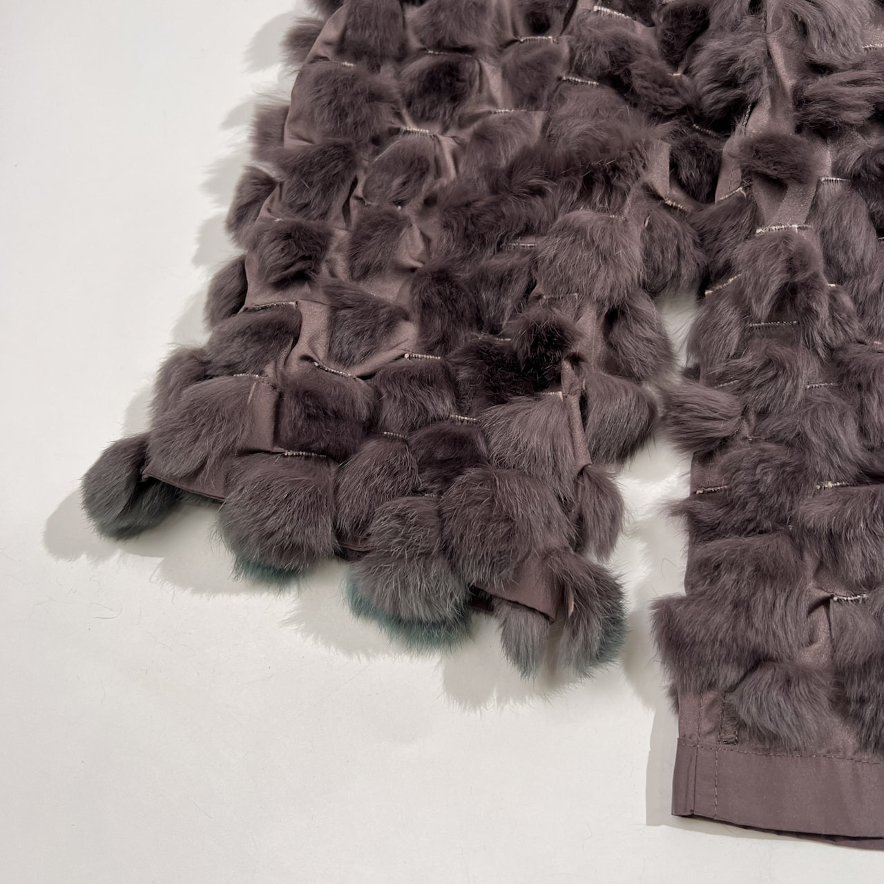 Real Fur レッキスラビット 本毛皮 リアルファー リバーシブル コート ジャケット サイズ 40 /レディース/毛皮/ファー