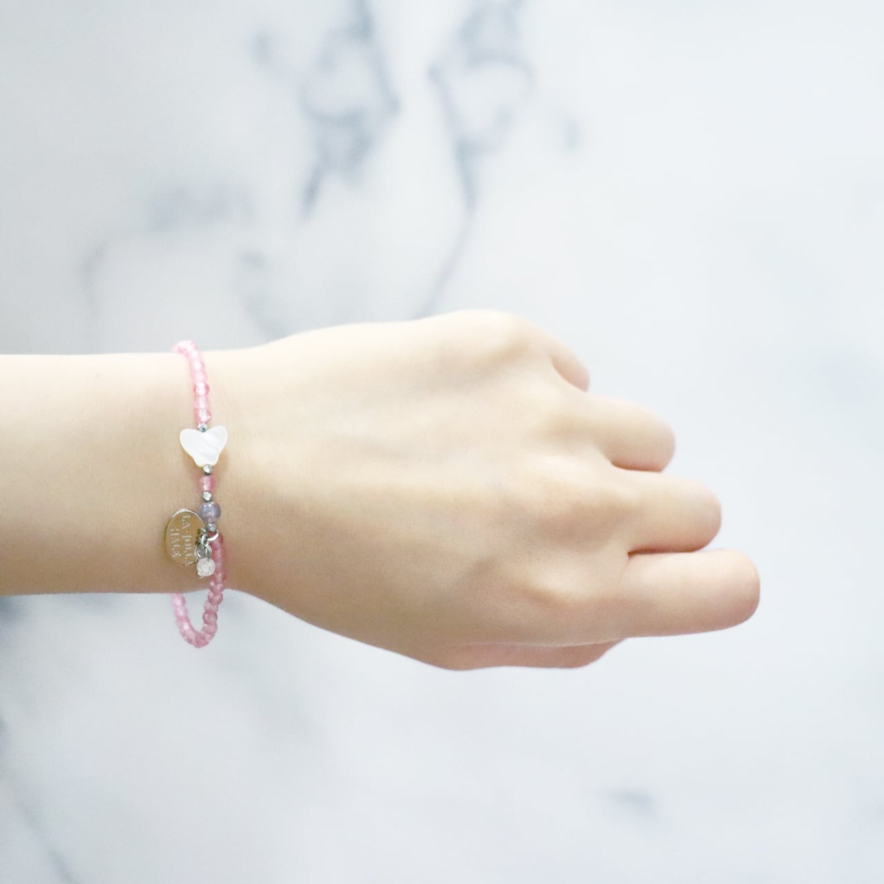 Pink! Pink! Pink!】マザーオブパール×ピンクトパーズ×ラベンダー