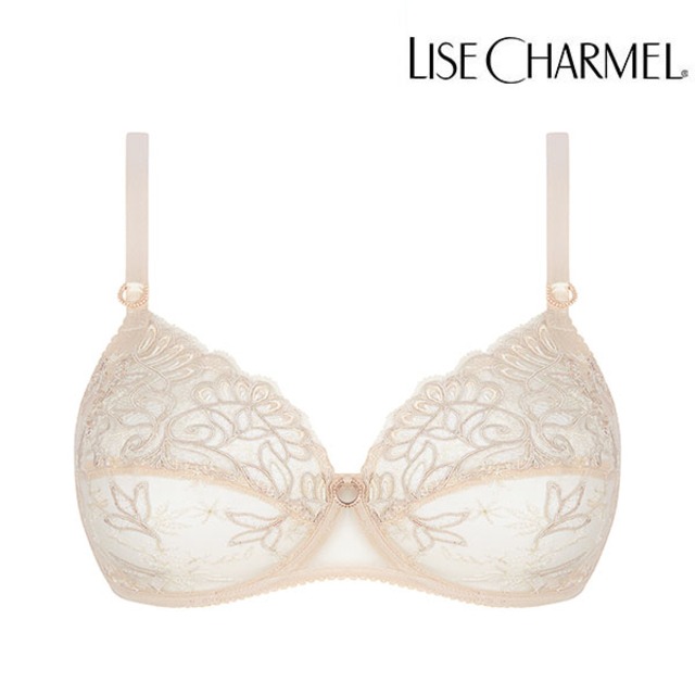 [J28nu] フルカップブラ脇補強タイプ(F) 品番BCJ6128 ※大きめ注意【LISE CHARMEL】【リズシャルメル】【インポートランジェリー】