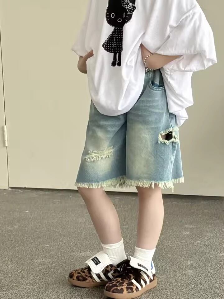 ダメージハーフデニム