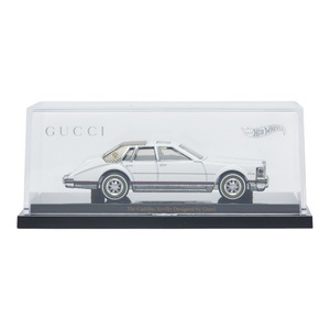 グッチ ×ホットウィール 5000台限定 キャデラック セビル オブジェ 置物 ミニカー AB2716 ホワイト マルチカラー プラスチック メンズ GUCCI 【中古】