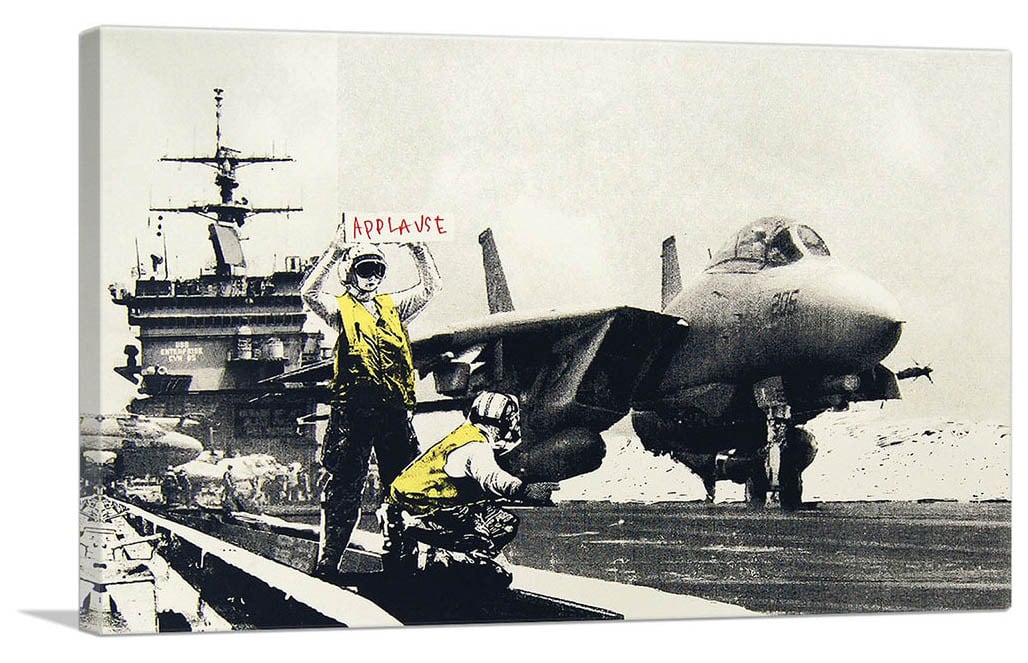 バンクシー「ジェット機空母/Applause Jet Aircraft Carrier」展示用