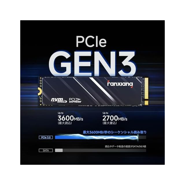 fanxiang SSD 2TB 【業界新登場】 PCIe Gen3.0 ×4 M.2 Type2280 NVMe