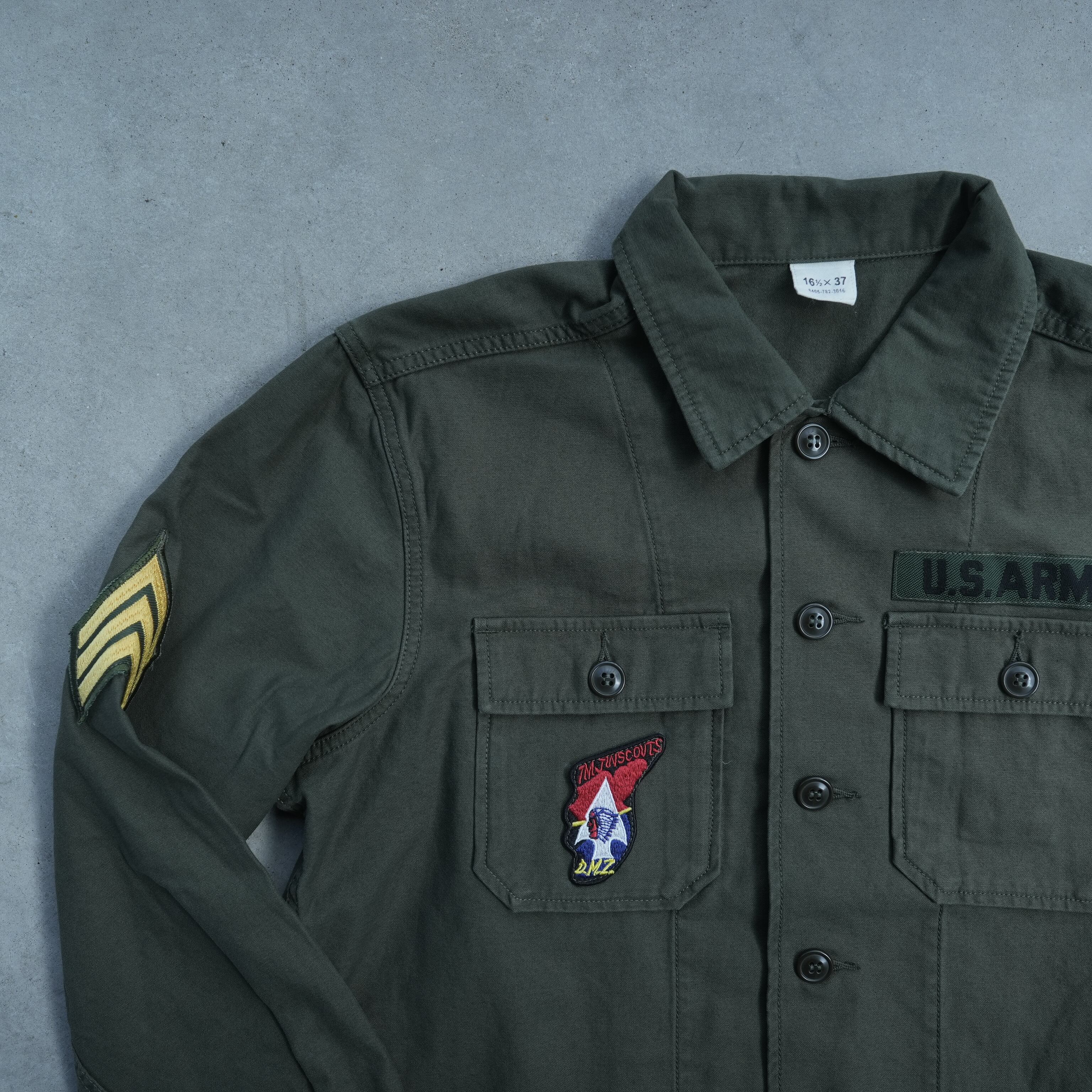 John Lennon Model】USタイプ OG-107 FATIGUE SHIRTS | コットンサテン