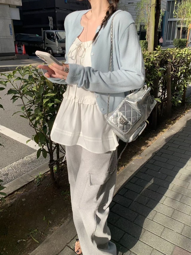 (予約) mellounge  / Frill bustier one-piece 1color