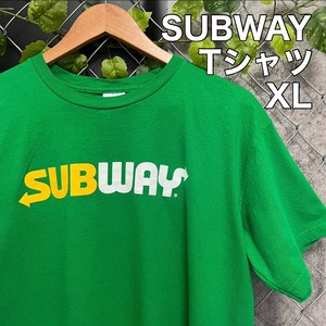 SUBWAY  企業ロゴ　Tシャツ　古着