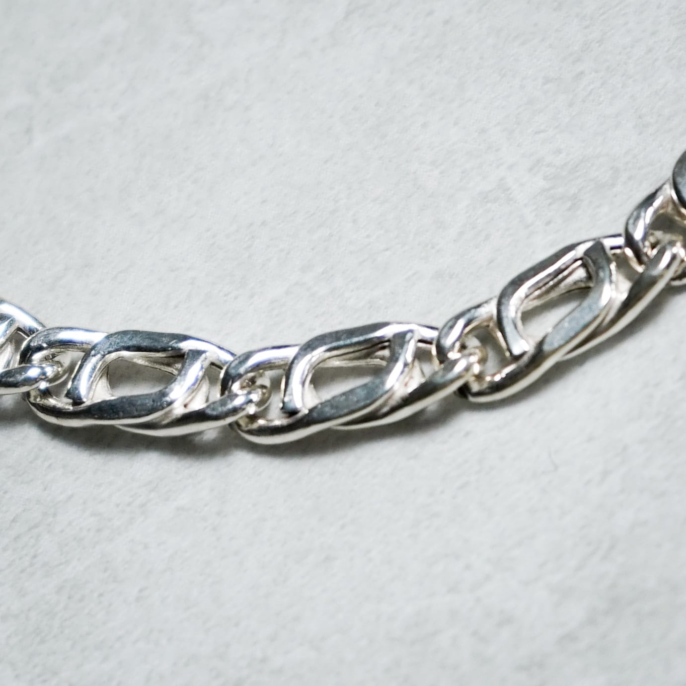 Italian Vintage Silver Marina Chain Bracelet イタリア ヴィンテージ