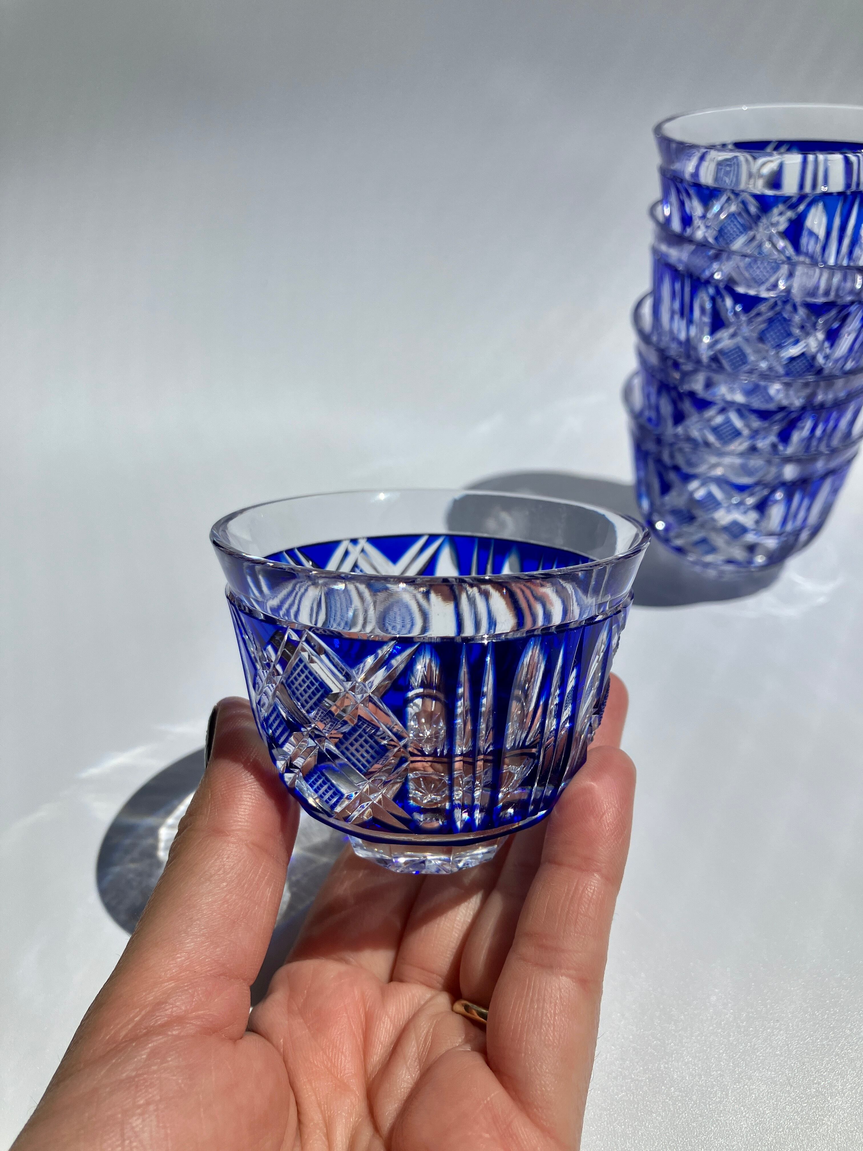 2879 色被切子冷茶グラス　10客　未使用 2879 色被切子冷茶グラス 10客 未使用 2879 色被切子冷茶グラス 10客