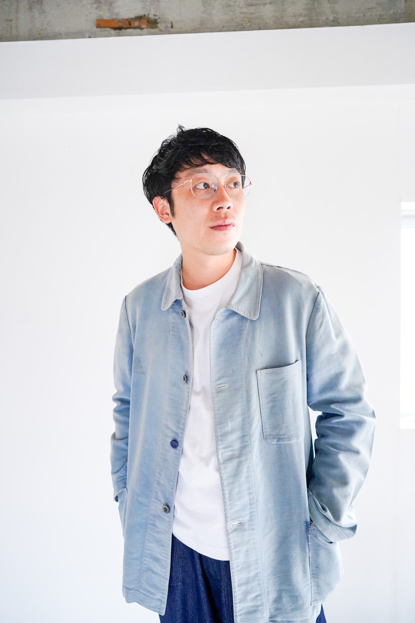 【1950s】"Good Fade, Old Cloth" French Work Moleskin JKT / 6-49