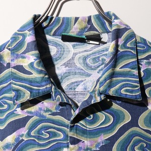 極美品 L 94年 Java Fish 渦巻き柄 パタゴニア パタロハ アロハシャツ Patagonia ジャバフィッシュ