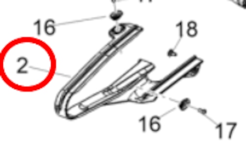 Aprilia RSV4 1100 Factory 2021 Chain Guide Shoe