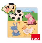  ノブ付きパズル 農場の動物/ GOULA(グーラ)