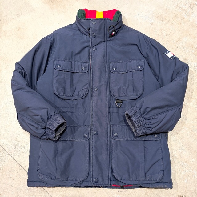 1990s TOMMY HILFIGER DOWN JACKET NAVY