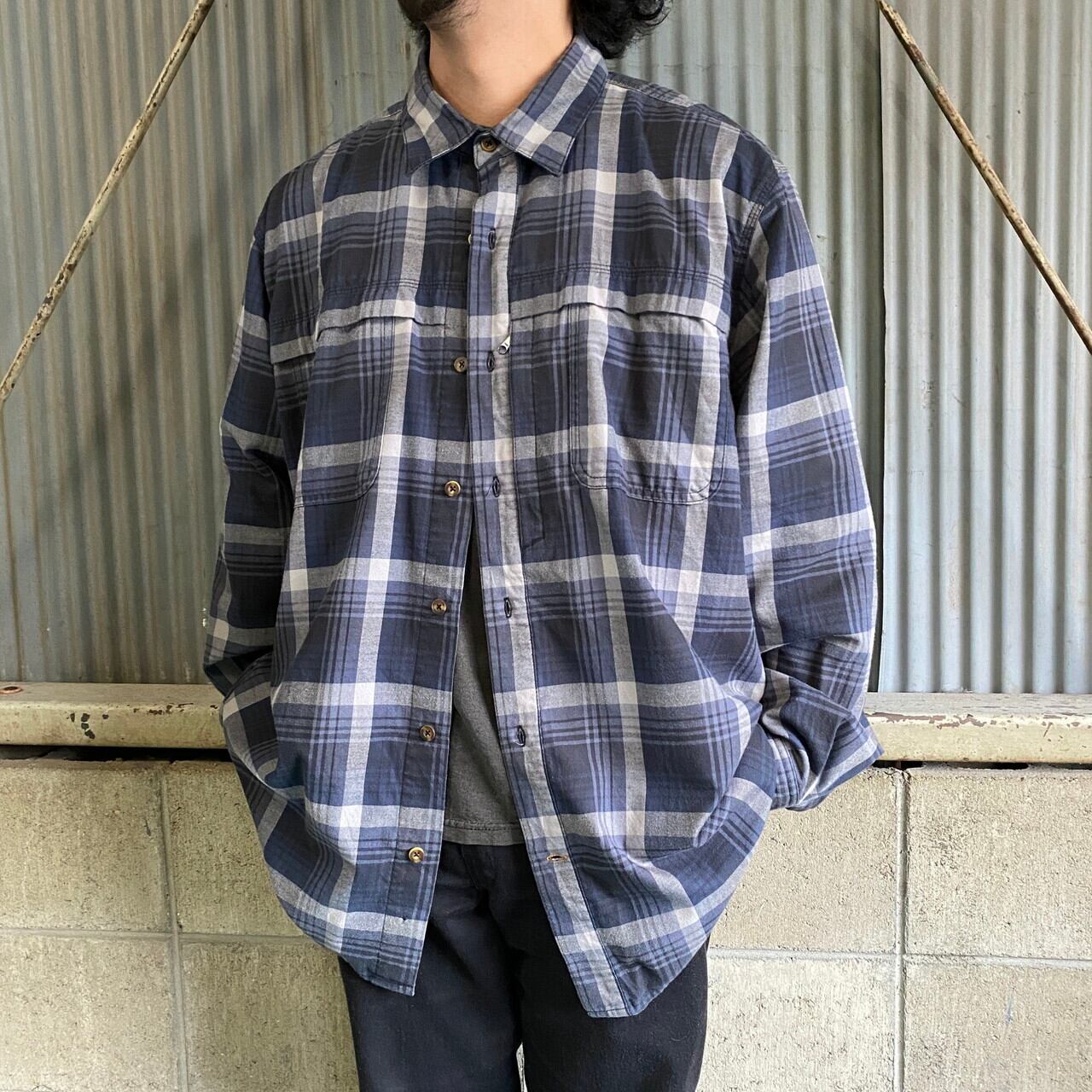 カーハート Carhartt RELAXED FIT チェック柄 長袖 ヘビーネルシャツ メンズXXL /eaa375815