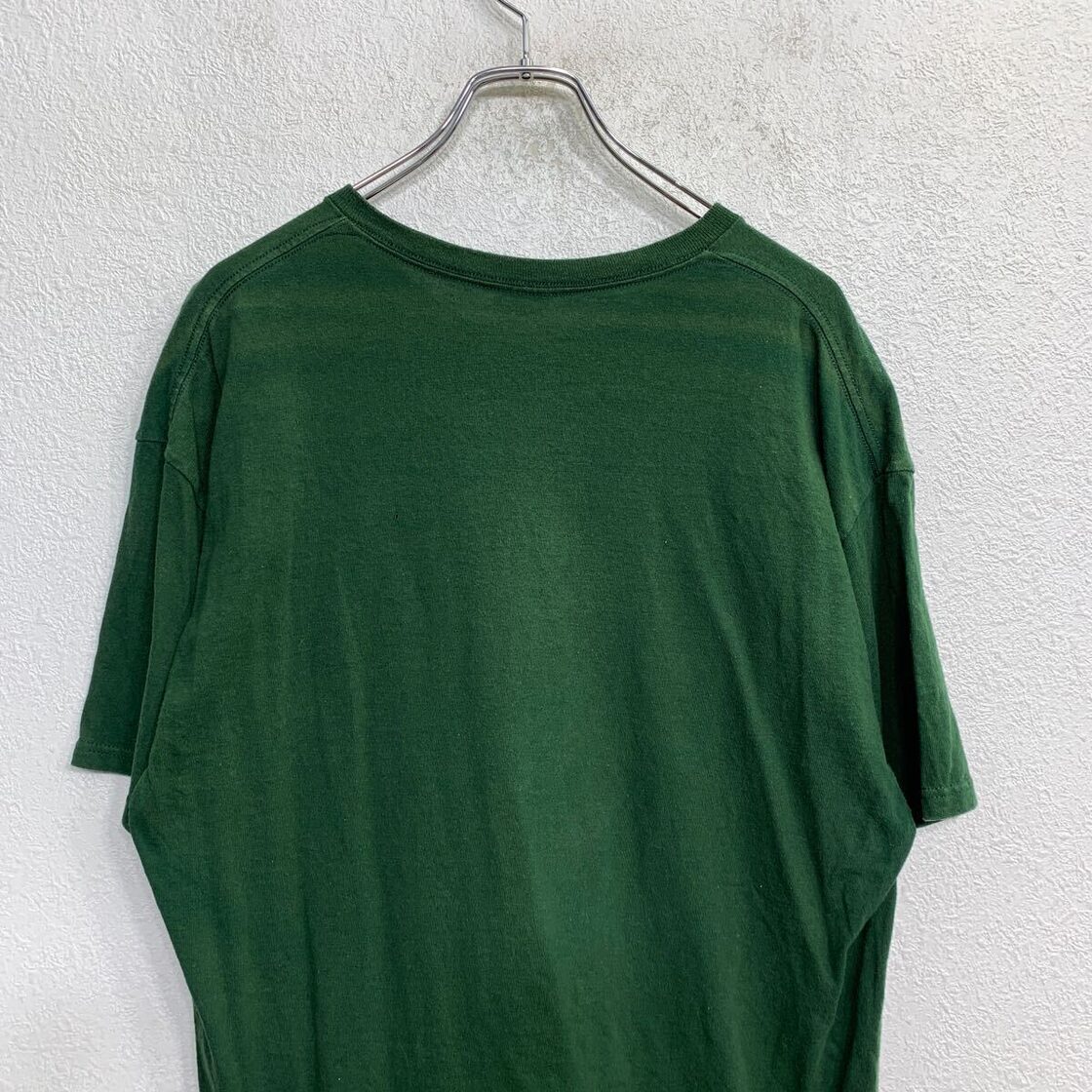 DELTA 半袖 プリント Tシャツ XLサイズ デルタ グリーン コットン 古着 