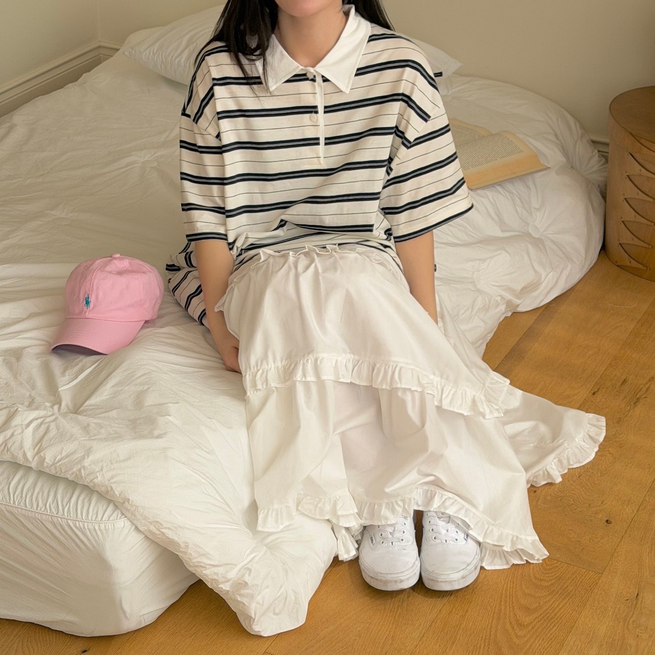 [ninibello] ADULT) Peony Cancan Skirt / [니니벨로] ADULT)피오니캉캉스커트