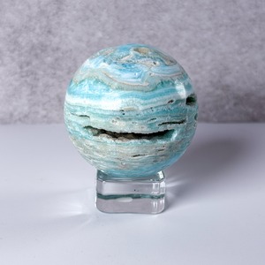 ブルーアラゴナイト スフィア ＊ Blue Aragonite ＊ 天然石