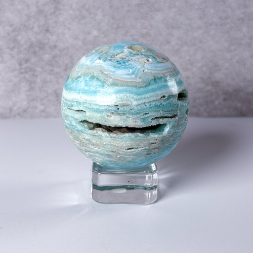 ブルーアラゴナイト スフィア ＊ Blue Aragonite ＊ 天然石