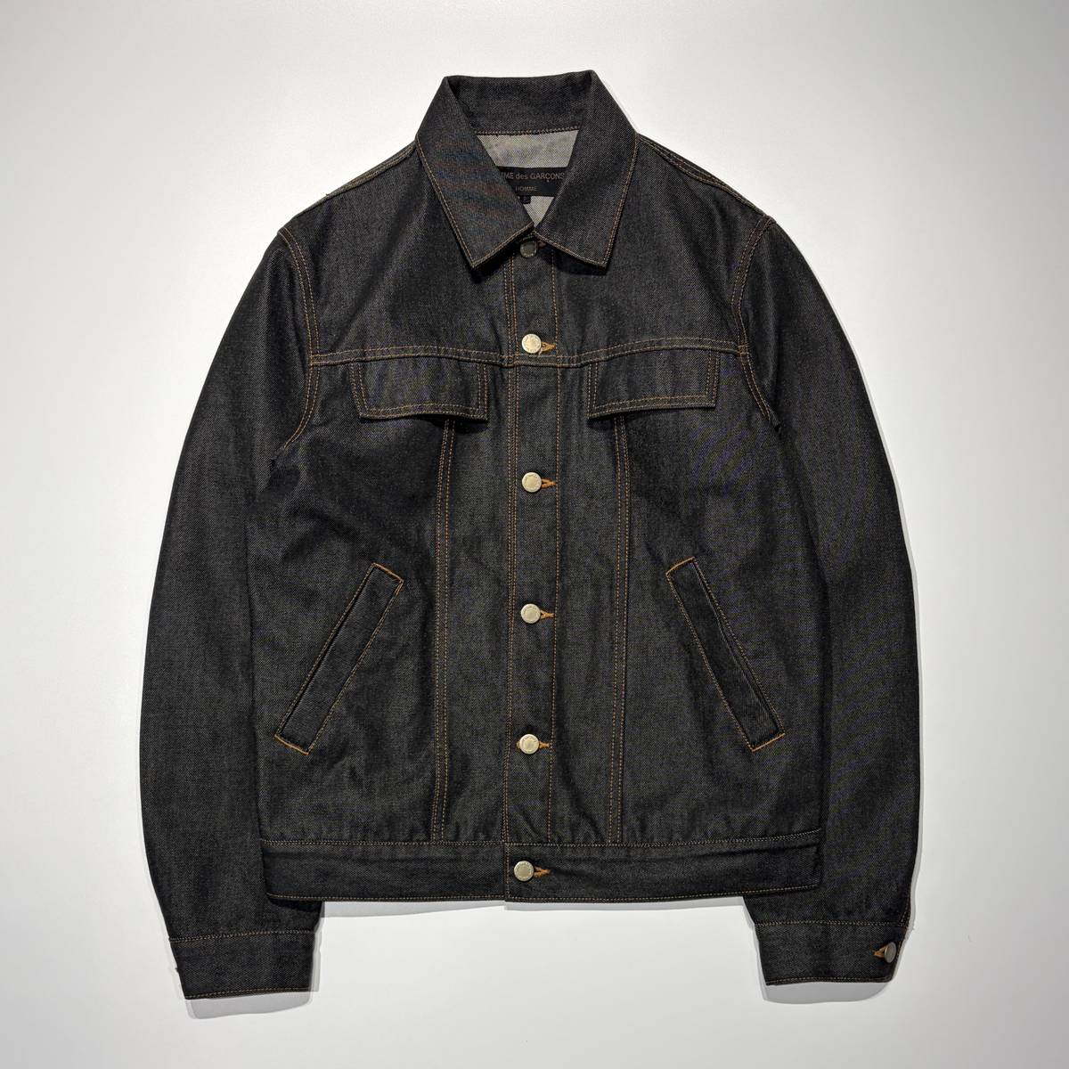 AD2003 コムデギャルソンオム 田中期 デニムジャケット ショート丈 2003AW 田中期 COMME des GARCONS HOMME デニムジャケット Gジャン HL