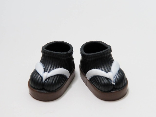 【SALE】ドール用　靴　足袋草履 ブラック （165）