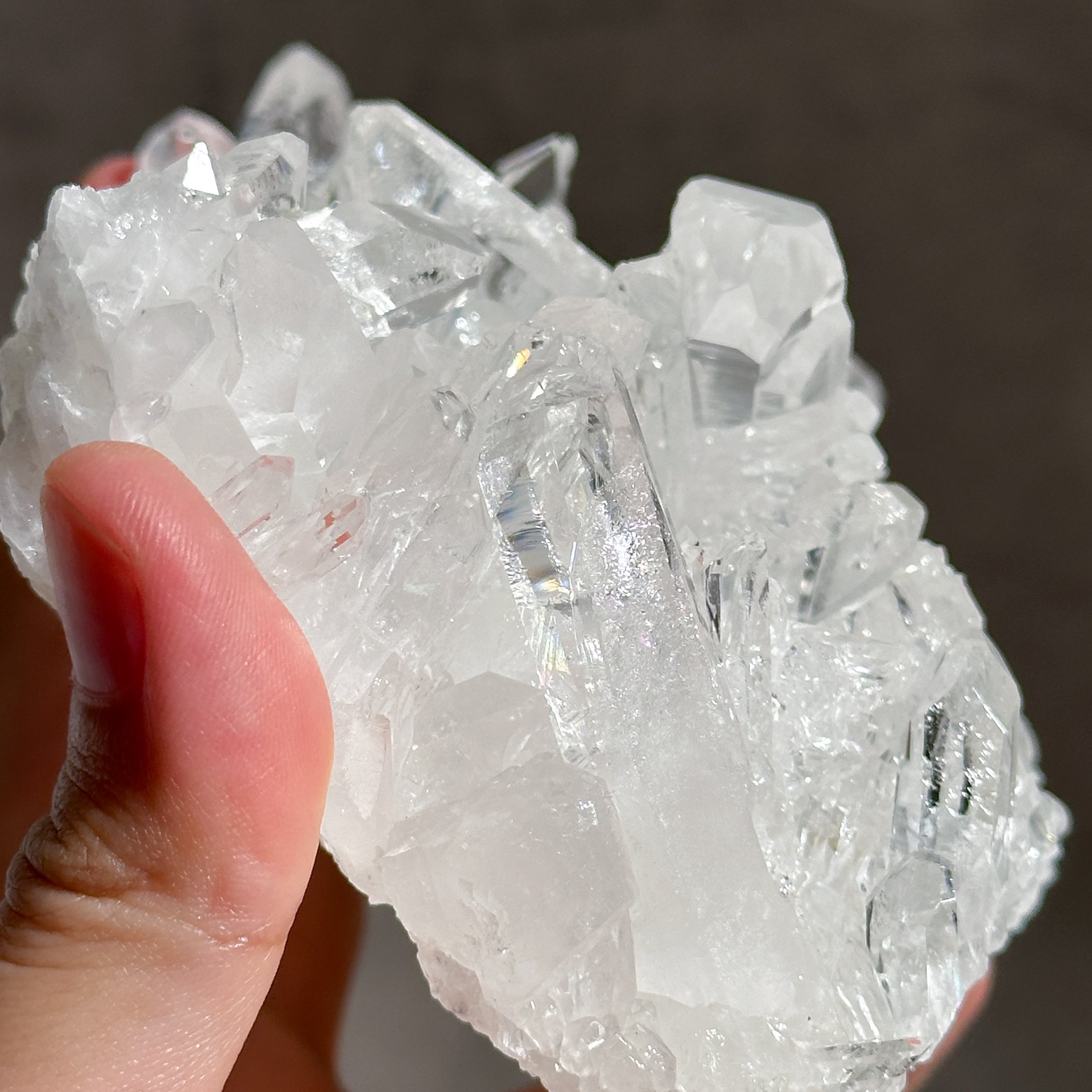 煌めきがすごい◎ ゼッカ産水晶クリアクォーツ クラスター94◇ Clear