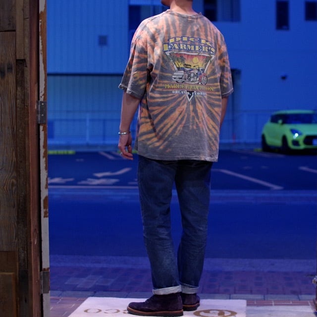 1990s Harley Davidson T-shirt XXL / ハーレー タイダイ バー