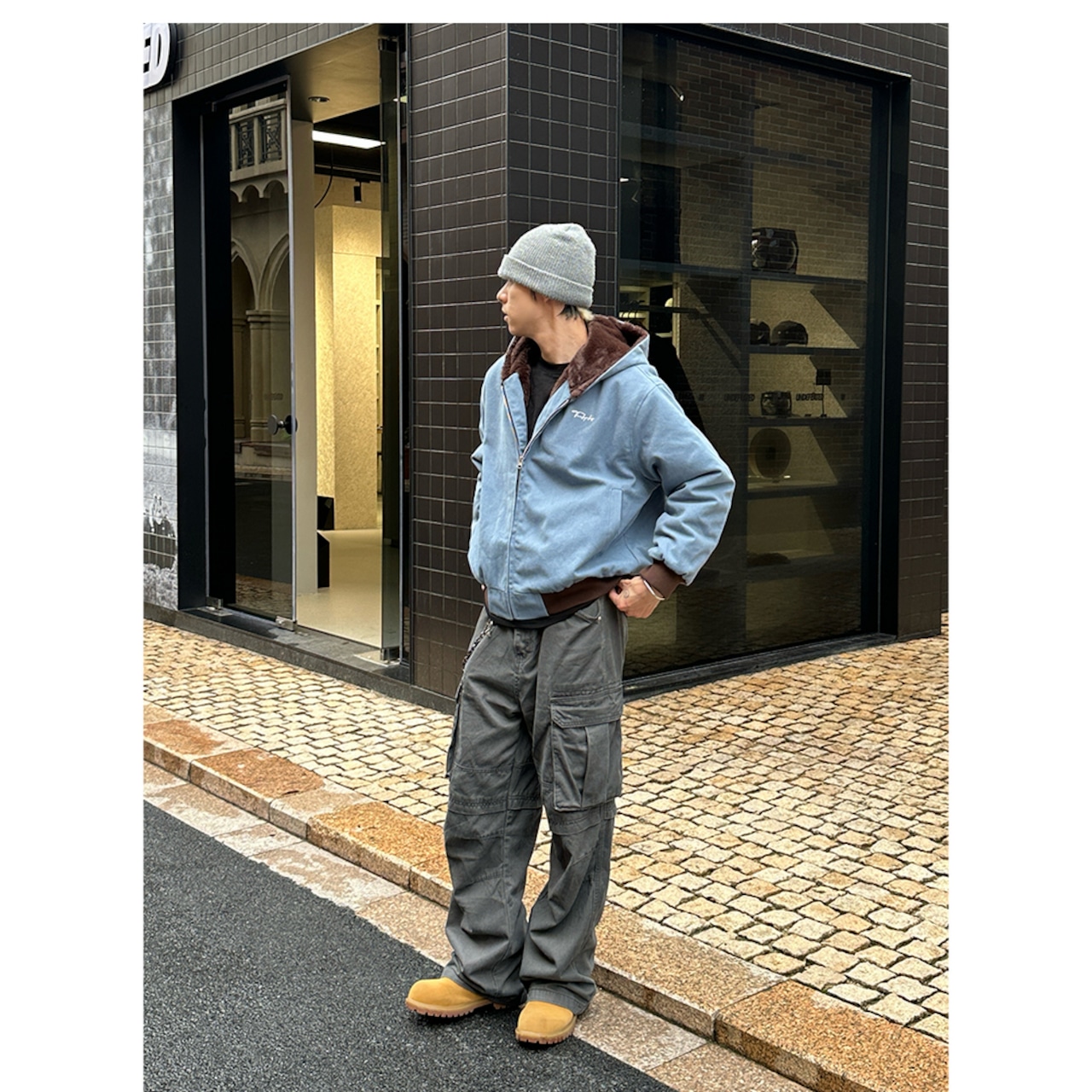 【暖かさUP】裏起毛ファー ジャケット T1902