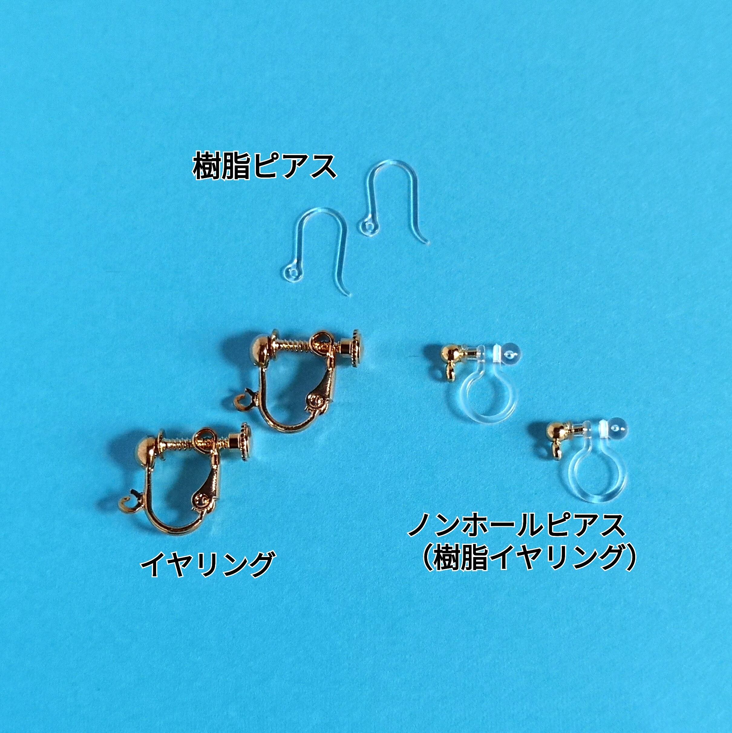 ✾瑠璃色✾『花時』アシンメトリーピアス/水引ピアス・イヤリング | K