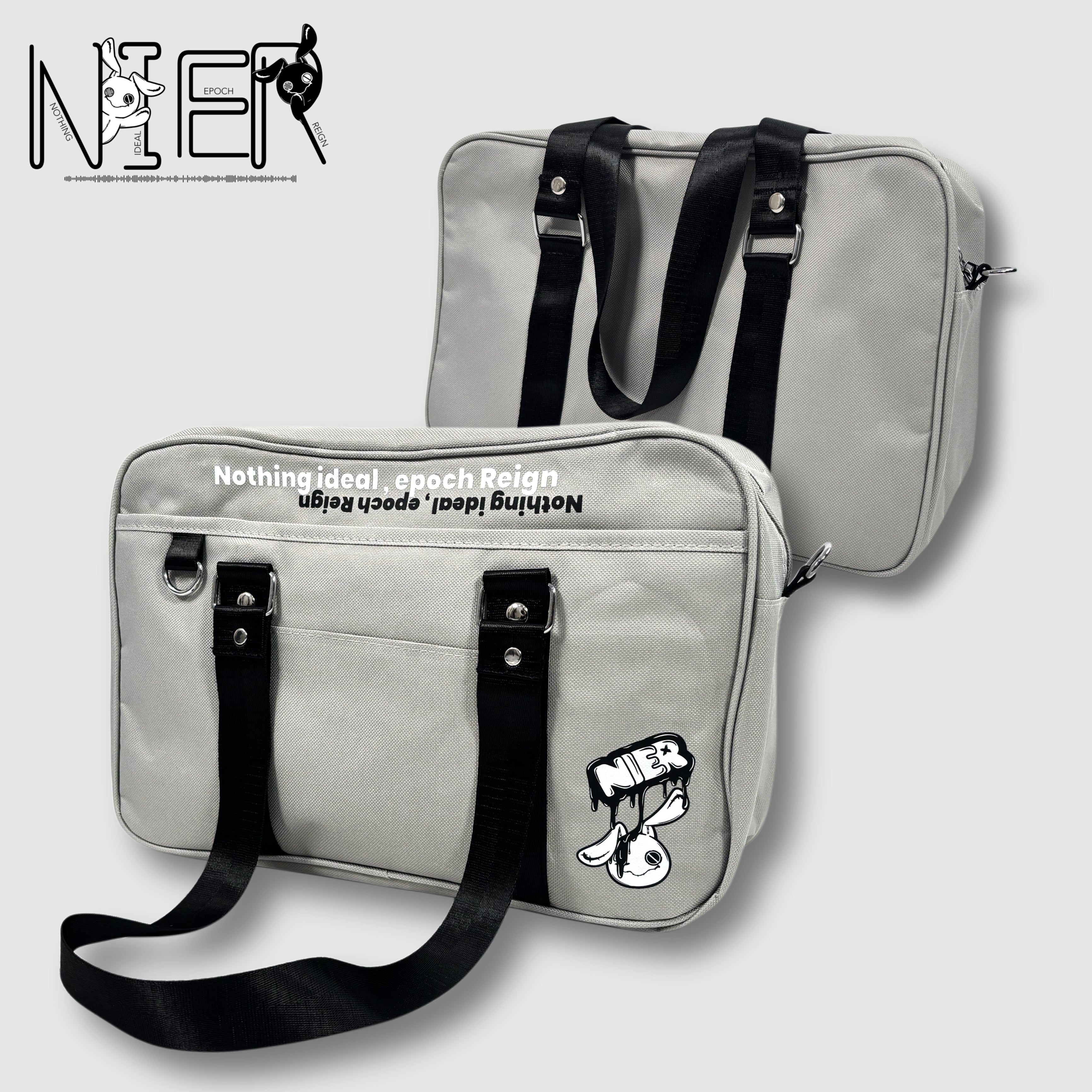✷新作争奪✷PRESENT SALE》 NIER SCHOOL STYLE 2WAY GRAY BAG