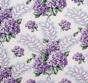 ヴィンテージ　ジャーマンファブリック　紫陽花　パープル[sa533]