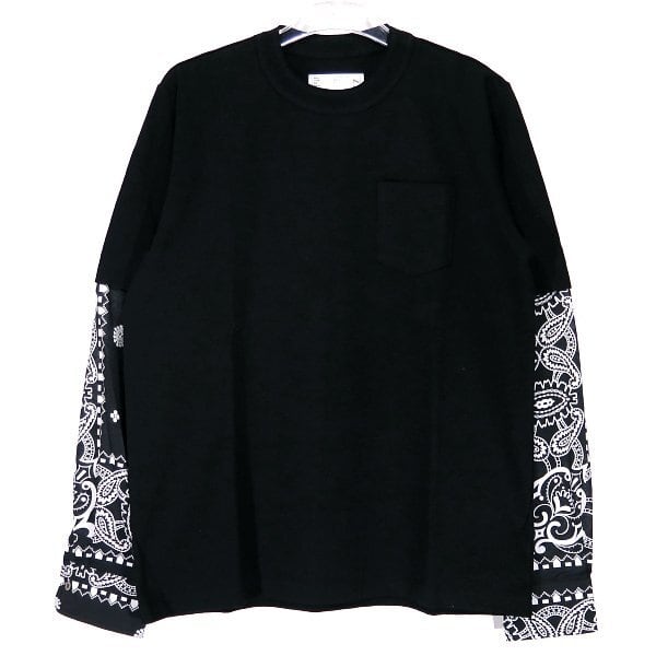 sacai サカイ 21SS ARCHIVE PRINT MIX LONG SLEEVE T-SHIRT 21-02477M ...