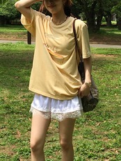 LACE SATIN  SHORT PANTS HK-033