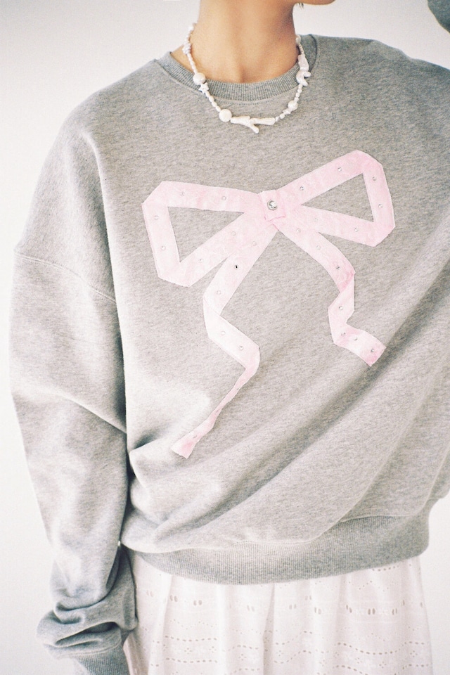 [JOLIE LAIDE] Angelina sweatshirt (Gray) 正規品 韓国ブランド 韓国通販 韓国代行 韓国ファッション jolielaide Vintage Lover Club 日本 店舗