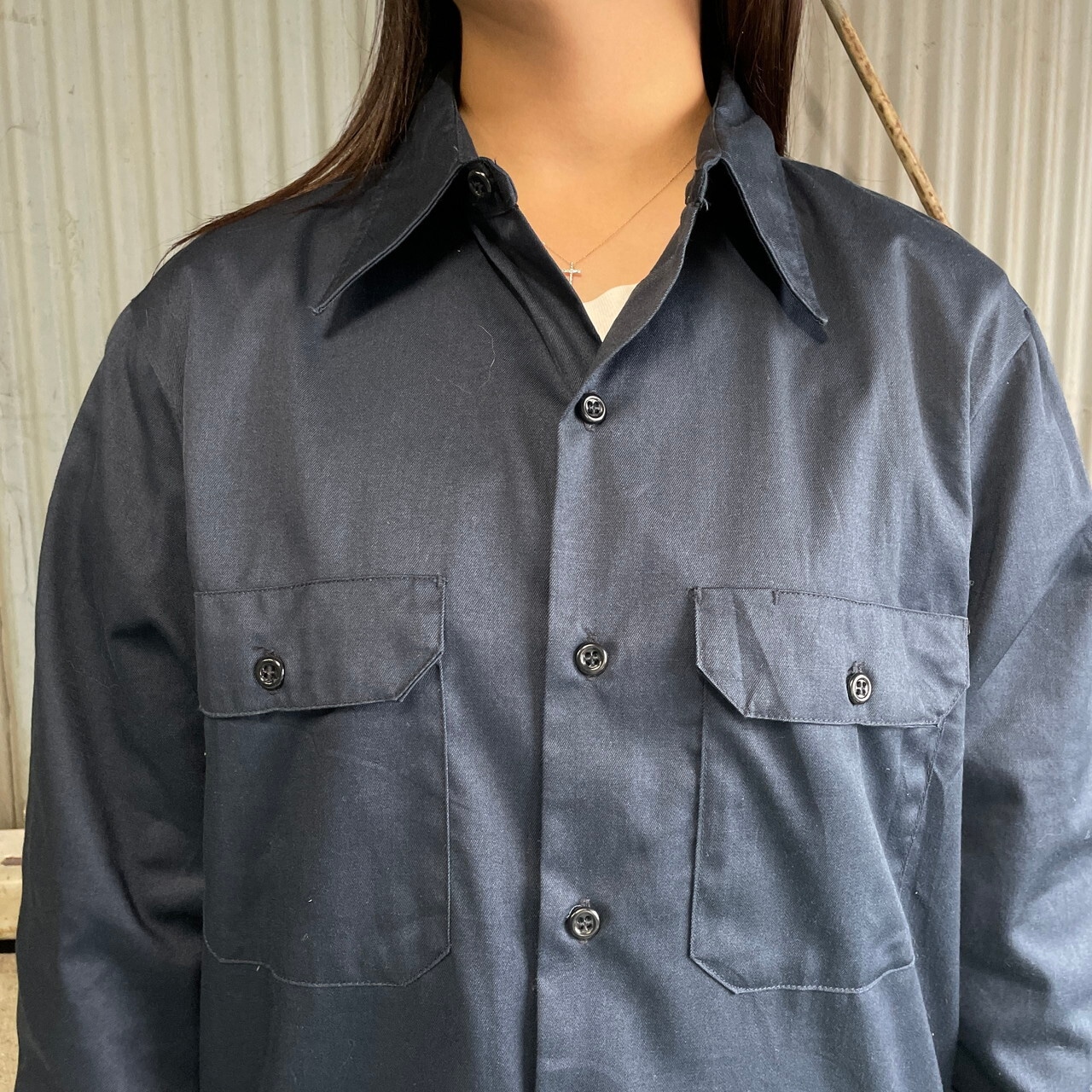 70年代 BIG MAC JC Penney ワークシャツ メンズM 古着 ビッグマック 