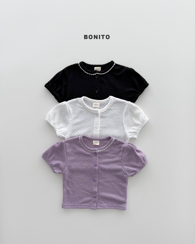 ive short sleeve cardigan【BONITO】※5月下旬〜6月上旬発送予定