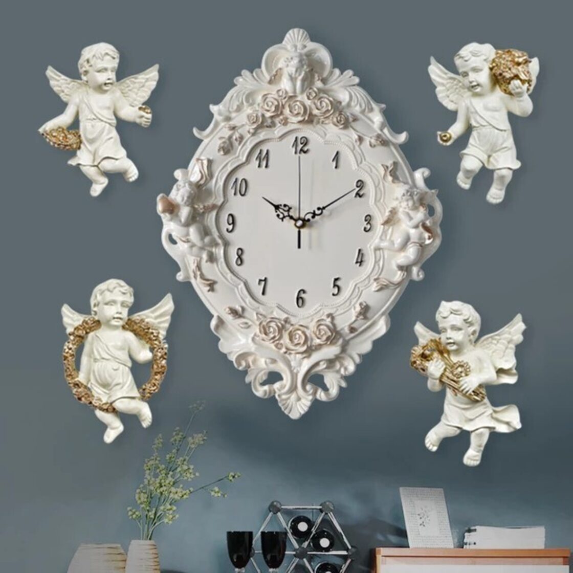 三体の天使 ブラケット時計 エンジェル ANGEL 壁掛け時計 CLOCK | Pay ID