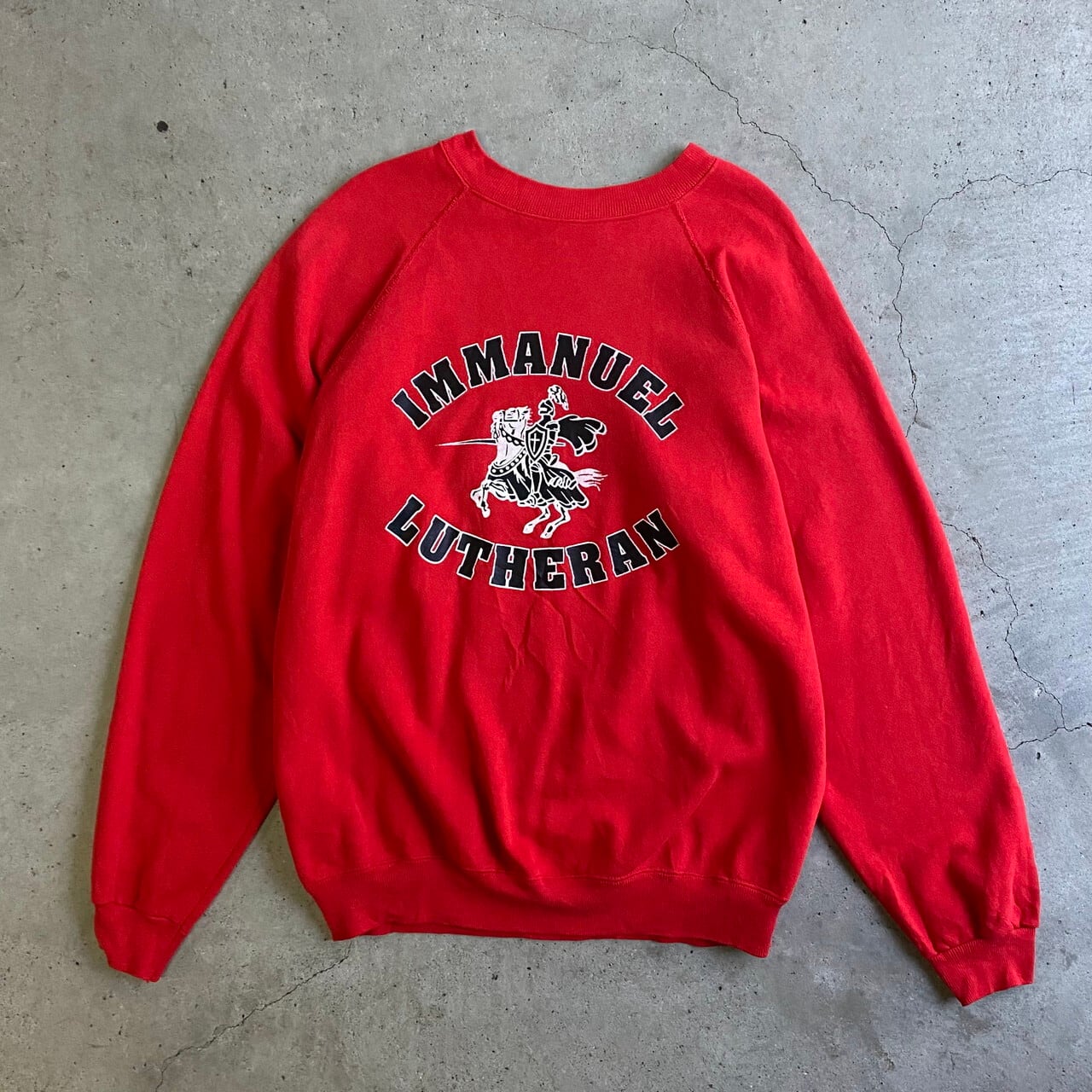 80年代 USA製 Hanes カレッジ プリント スウェットシャツ メンズXL 