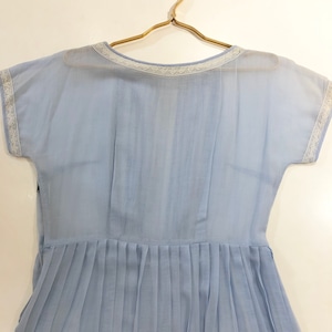 VINTAGE 40’s pale blue lacy dress