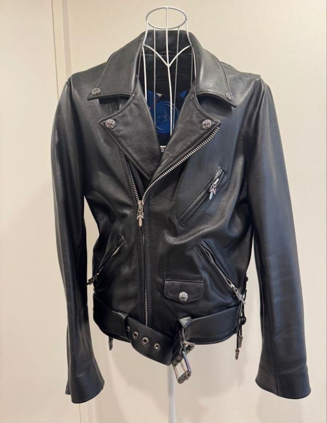CHROME HEARTS クロムハーツ ライダースジャケット 裏地エルメス