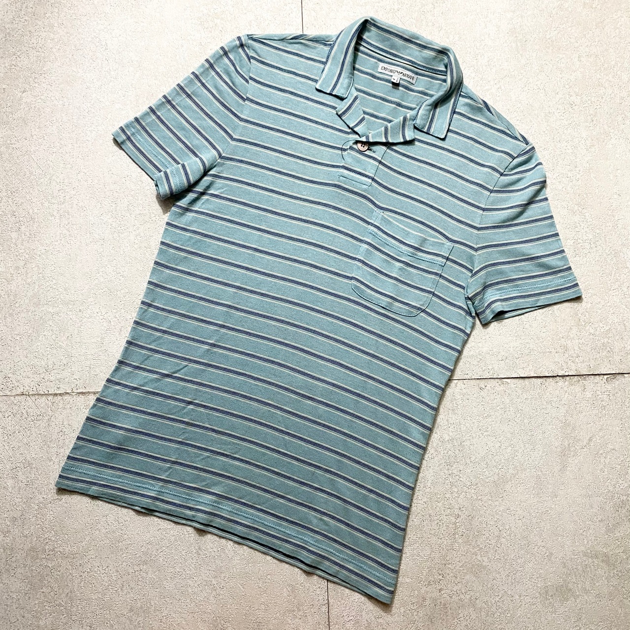 vintage EMPORIO ARMANI border polo shirt