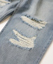 【#Re:room】VINTAGE CRASH WIDE DENIM［REP205］