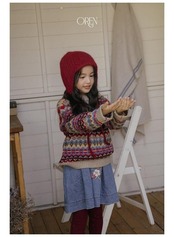 オーレン / oren / アデリンマルチウールニット / 韓国子供服 / キッズ / 26winter〖取寄〗*S~XL*
